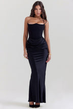 LILY Maxi Dress - BLACK