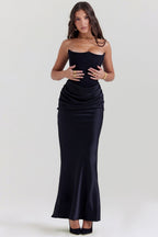 LILY Maxi Dress - BLACK