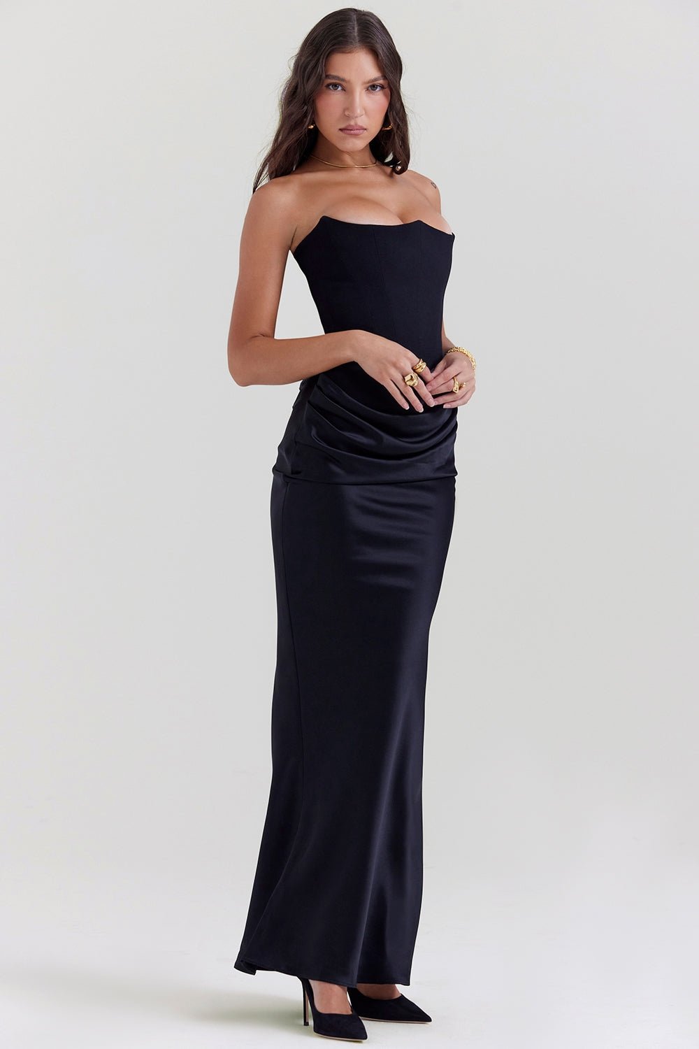 LILY Maxi Dress - BLACK