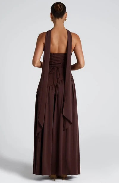 NEITH Maxi Dress - BROWN