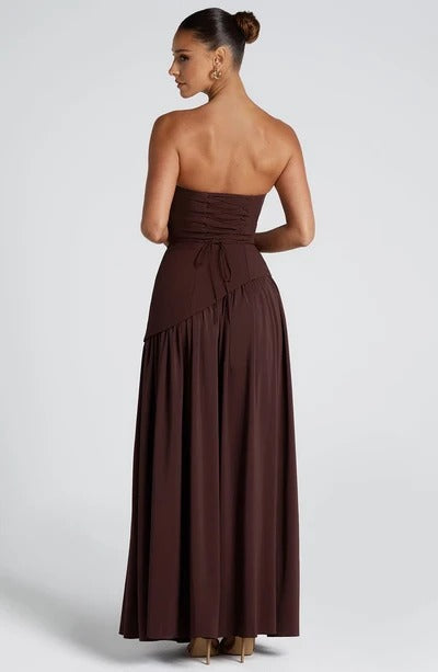 NEITH Maxi Dress - BROWN