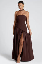 NEITH Maxi Dress - BROWN