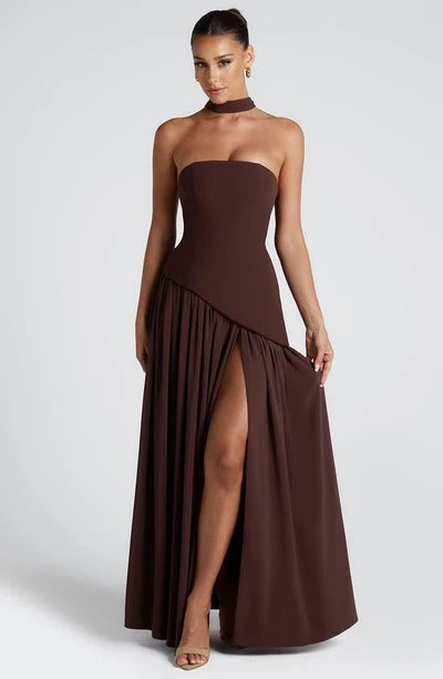 NEITH Maxi Dress - BROWN