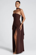 NEITH Maxi Dress - BROWN