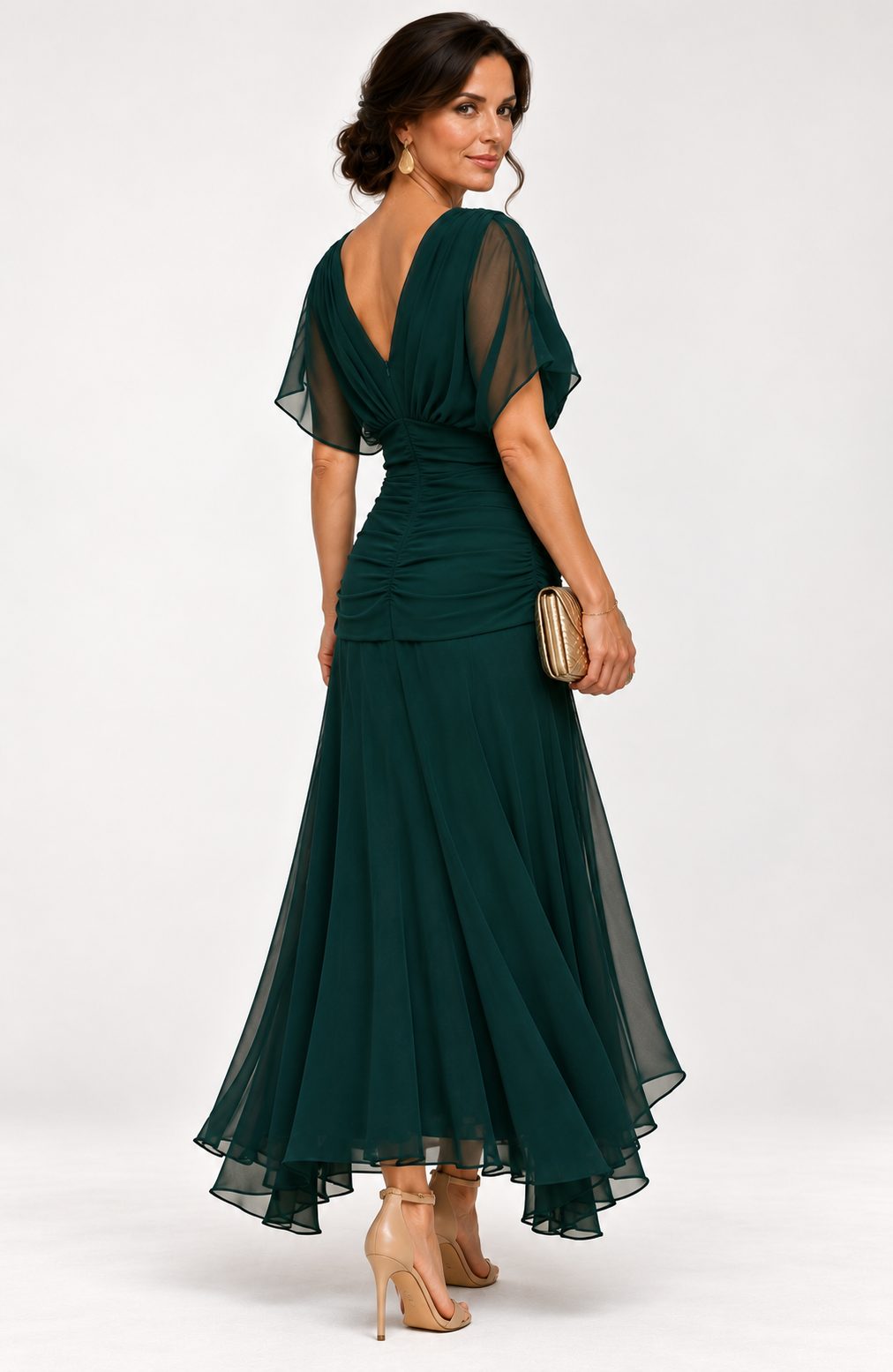 NEREIA Maxi Dress - DARK GREEN