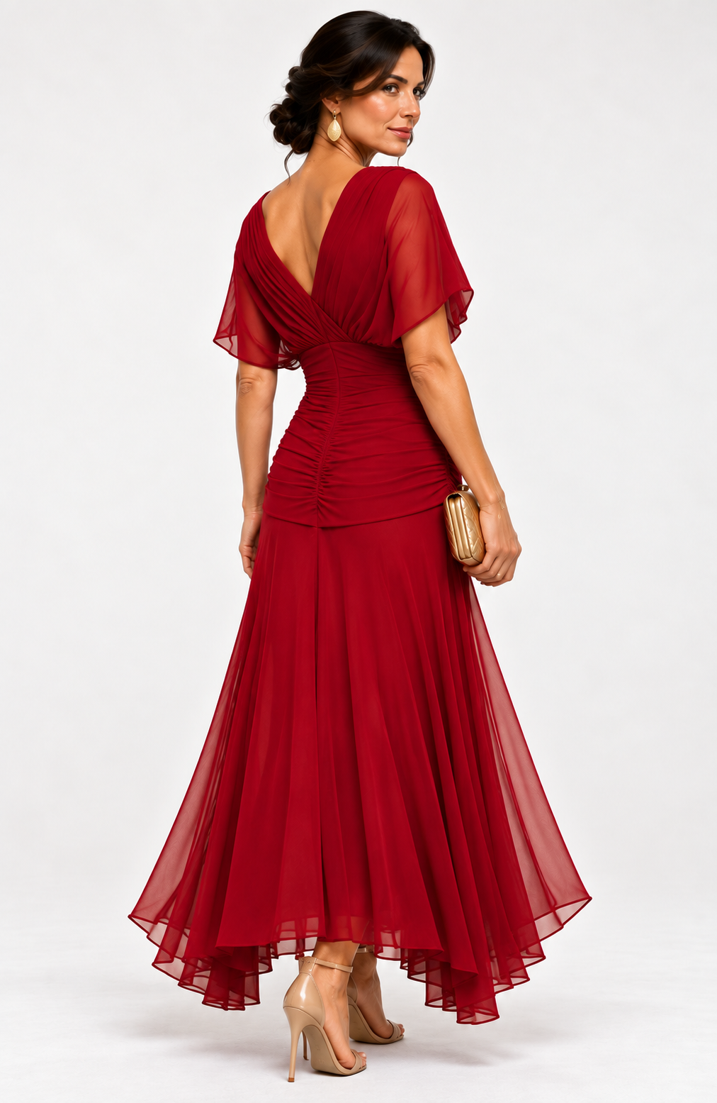 NEREIA Maxi Dress - RED