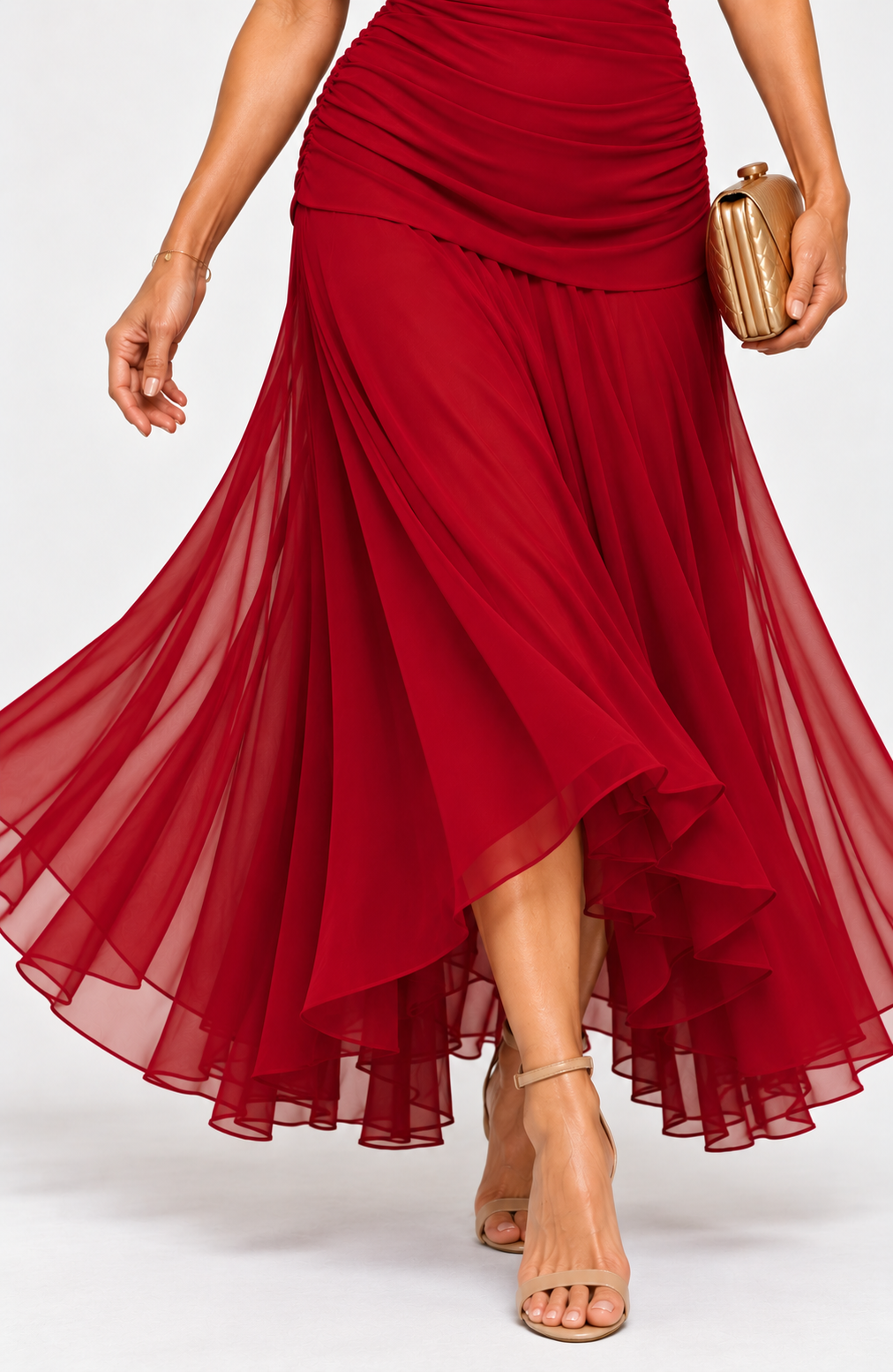 NEREIA Maxi Dress - RED