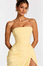 THALIA  Maxi Dress- LEMON