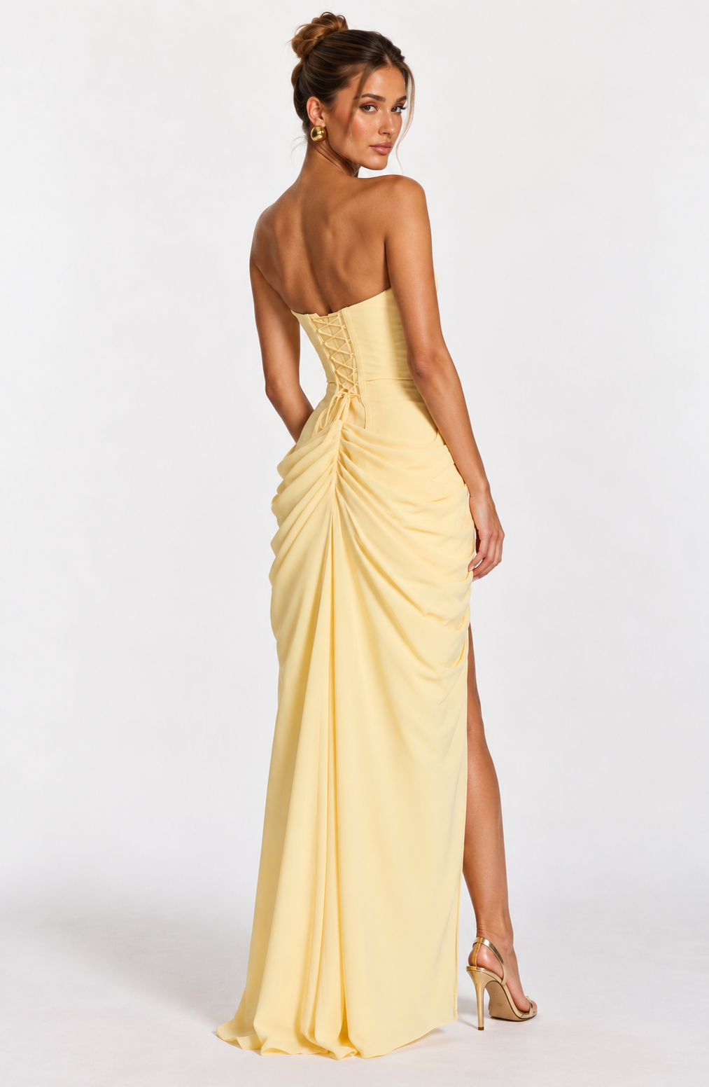 THALIA  Maxi Dress- LEMON